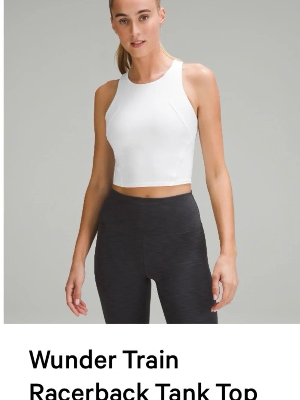 Lululemon Wunder Train Racerback Cropped Tank - Picture 4 of 4